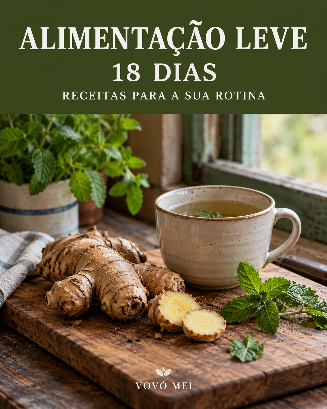 Capa do e-book Alimentação Leve em 18 Dias
