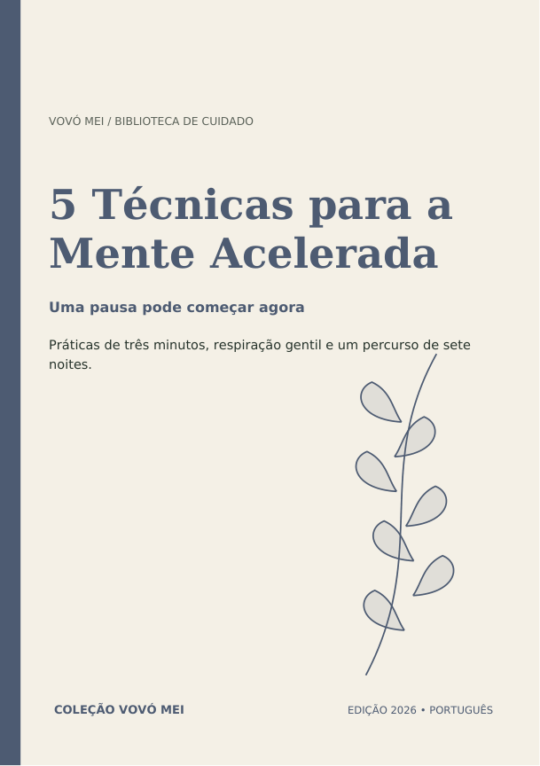 Capa do e-book 5 Técnicas para a Mente Acelerada